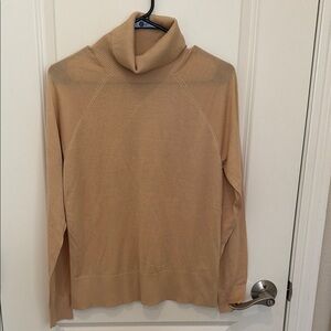 H&M Beige Ribbed Turtleneck